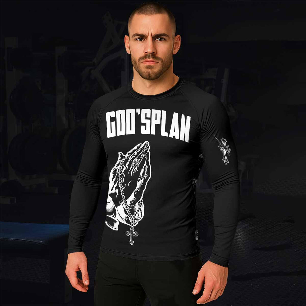 God's Plan Rash Guard