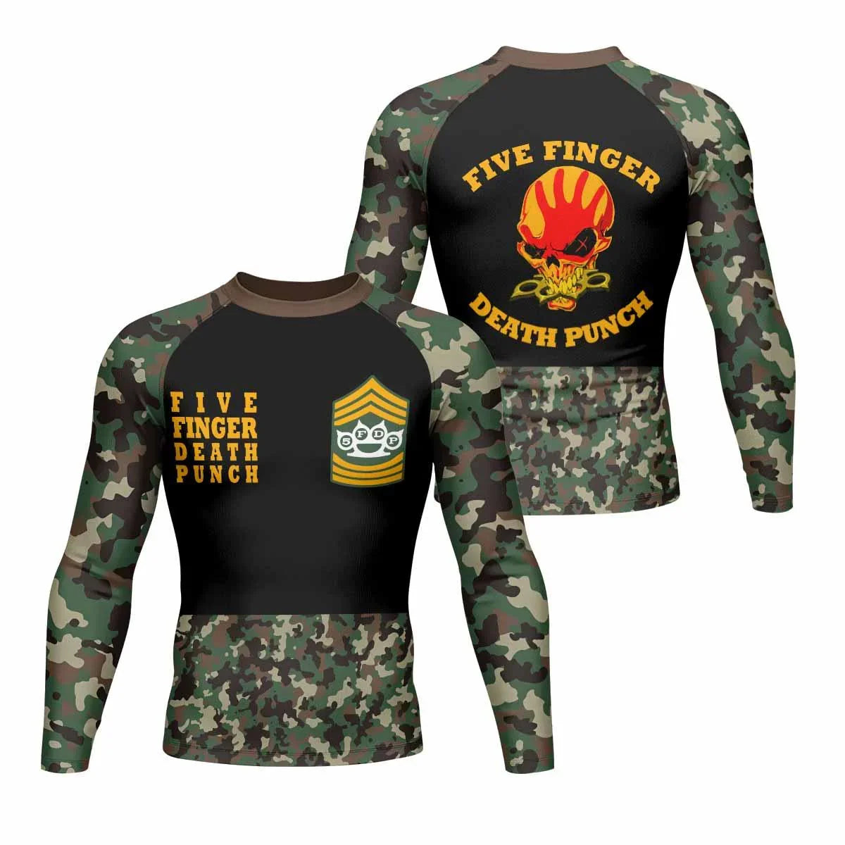 Five Finger Death Punch Camo Rash Guard