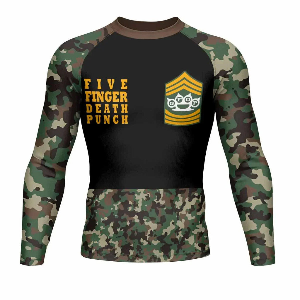 Five Finger Death Punch Camo Rash Guard