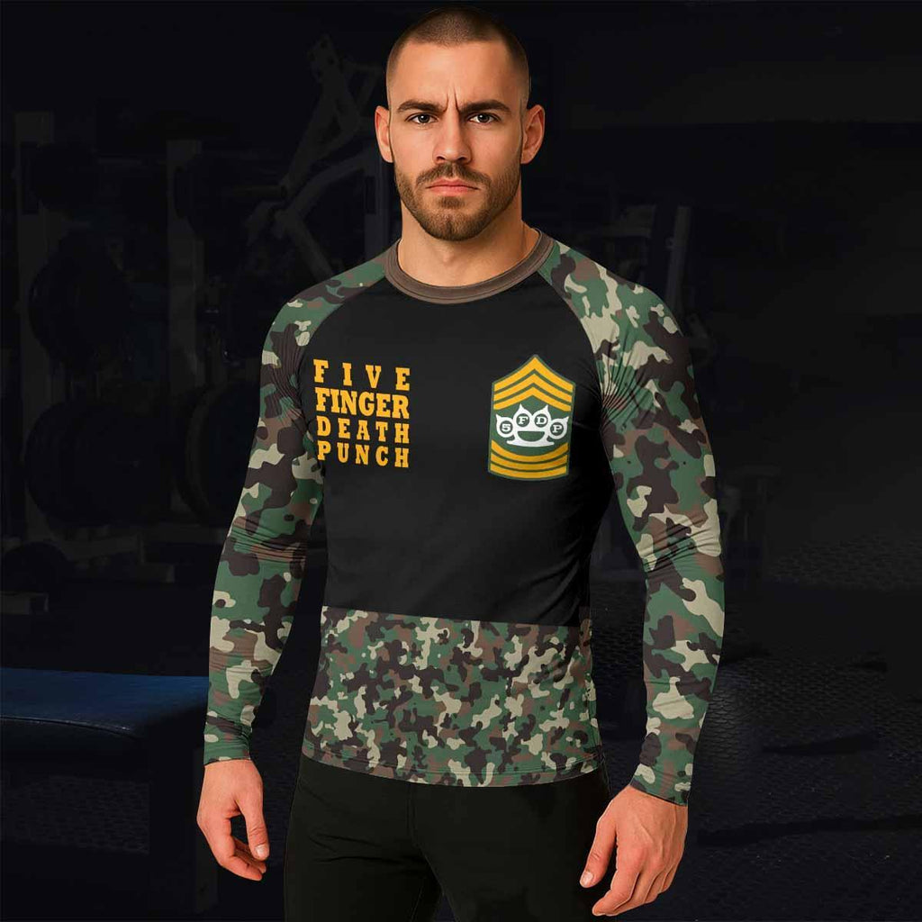 Five Finger Death Punch Camo Rash Guard