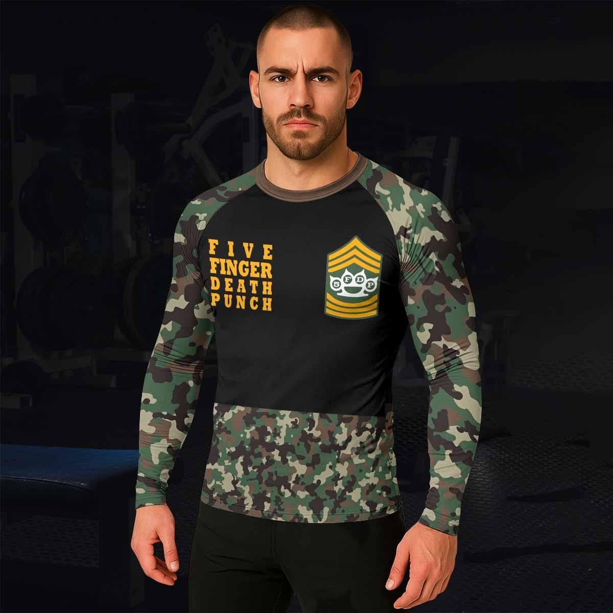 Five Finger Death Punch Camo Rash Guard