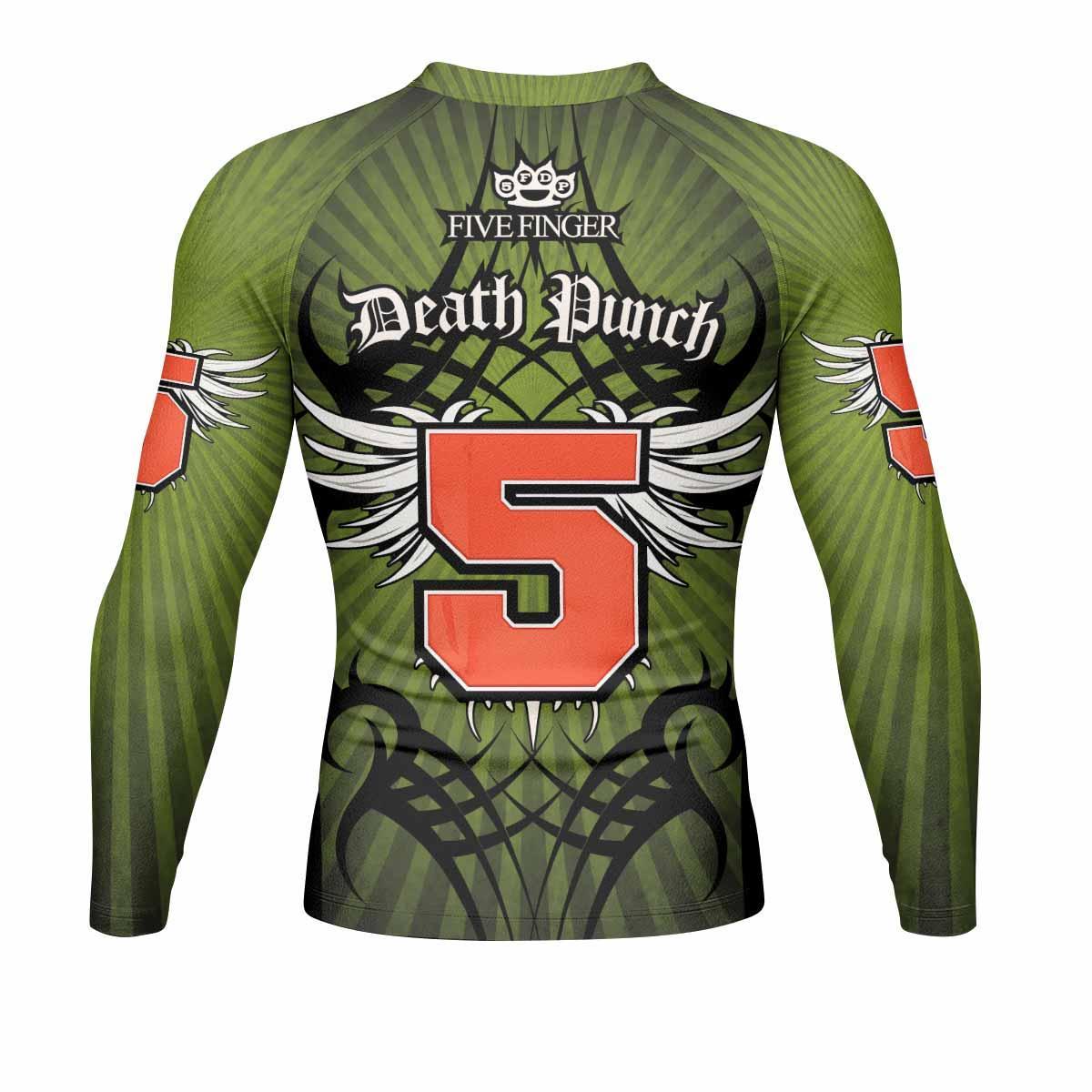 Five Finger Death Punch Green V Rash Guard