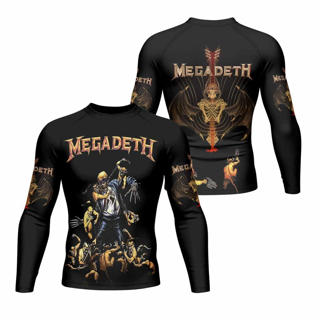 Megadeth Holy Wars 991 Wild Oats Rash Guard