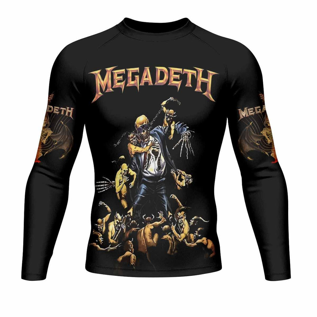 Megadeth Holy Wars 991 Wild Oats Rash Guard