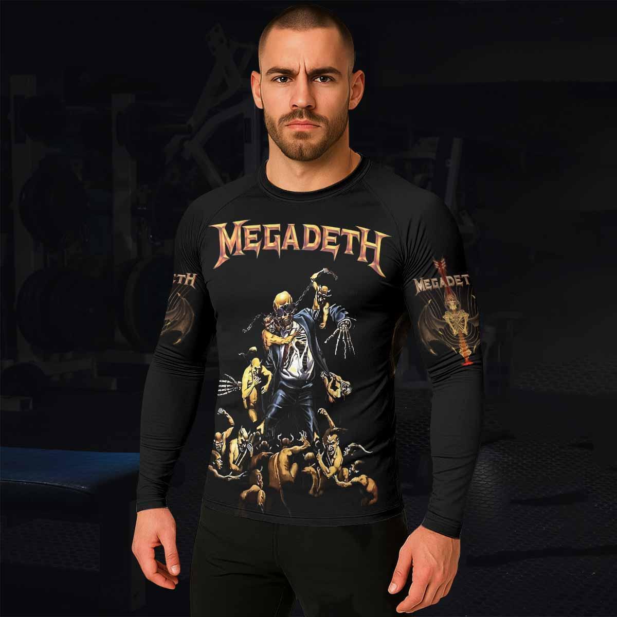 Megadeth Holy Wars 991 Wild Oats Rash Guard