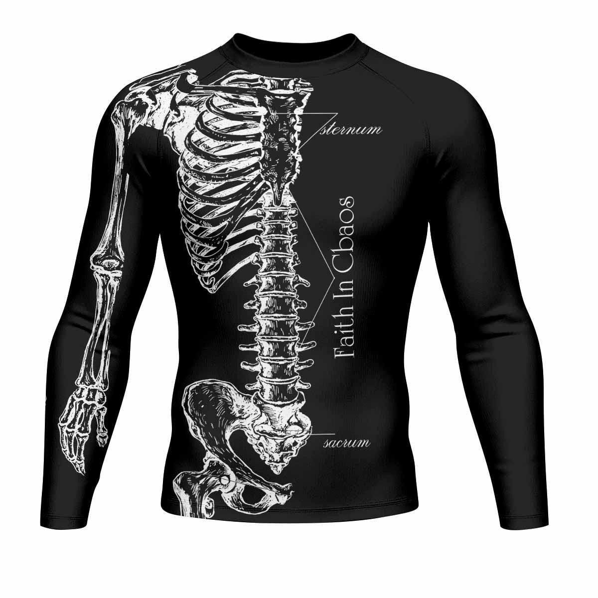 Faith In Chaos Skeleton Rash Guard