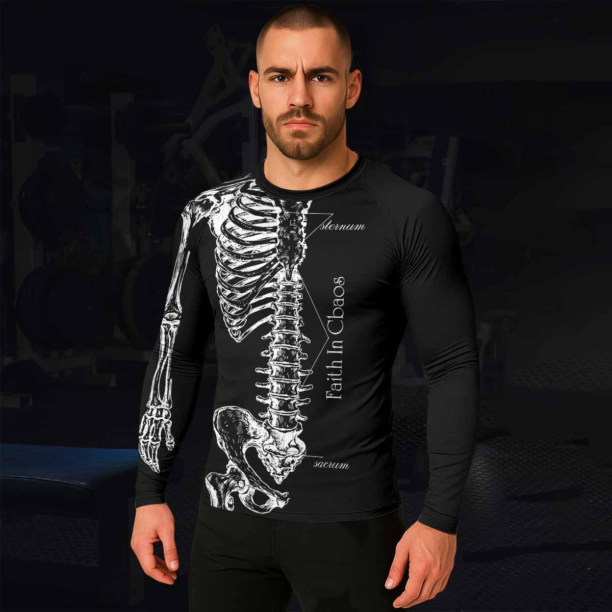 Faith In Chaos Skeleton Rash Guard