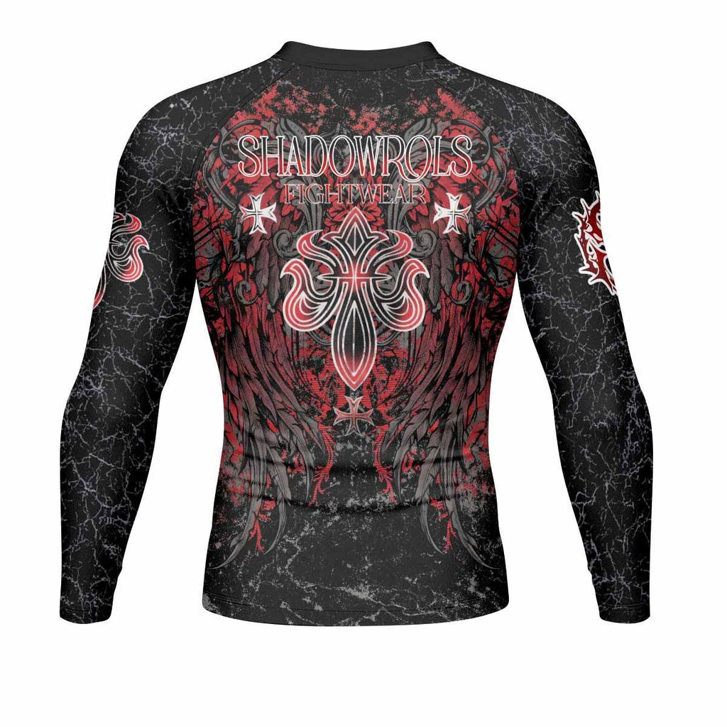 Crimson Faith Cross Rash Guard
