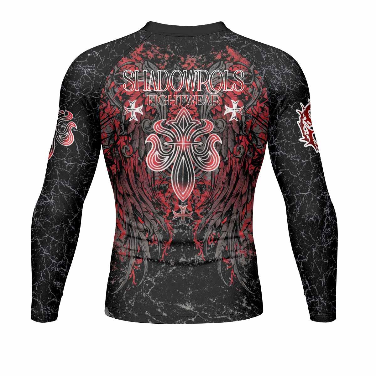 Crimson Faith Cross Rash Guard