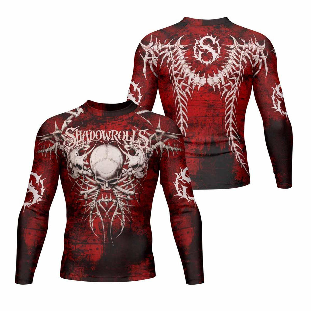 Blood Spine Skull Rash Guard