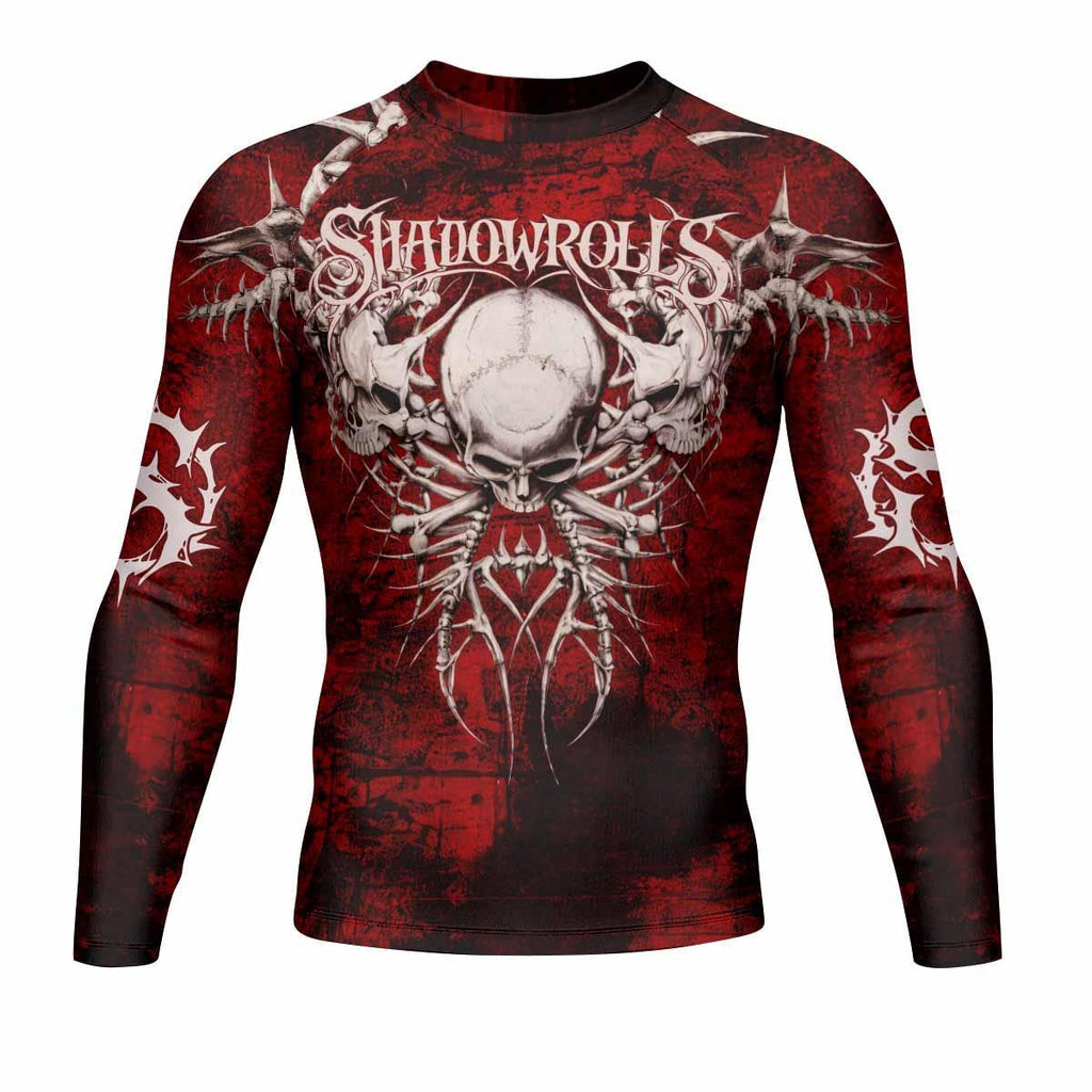 Blood Spine Skull Rash Guard