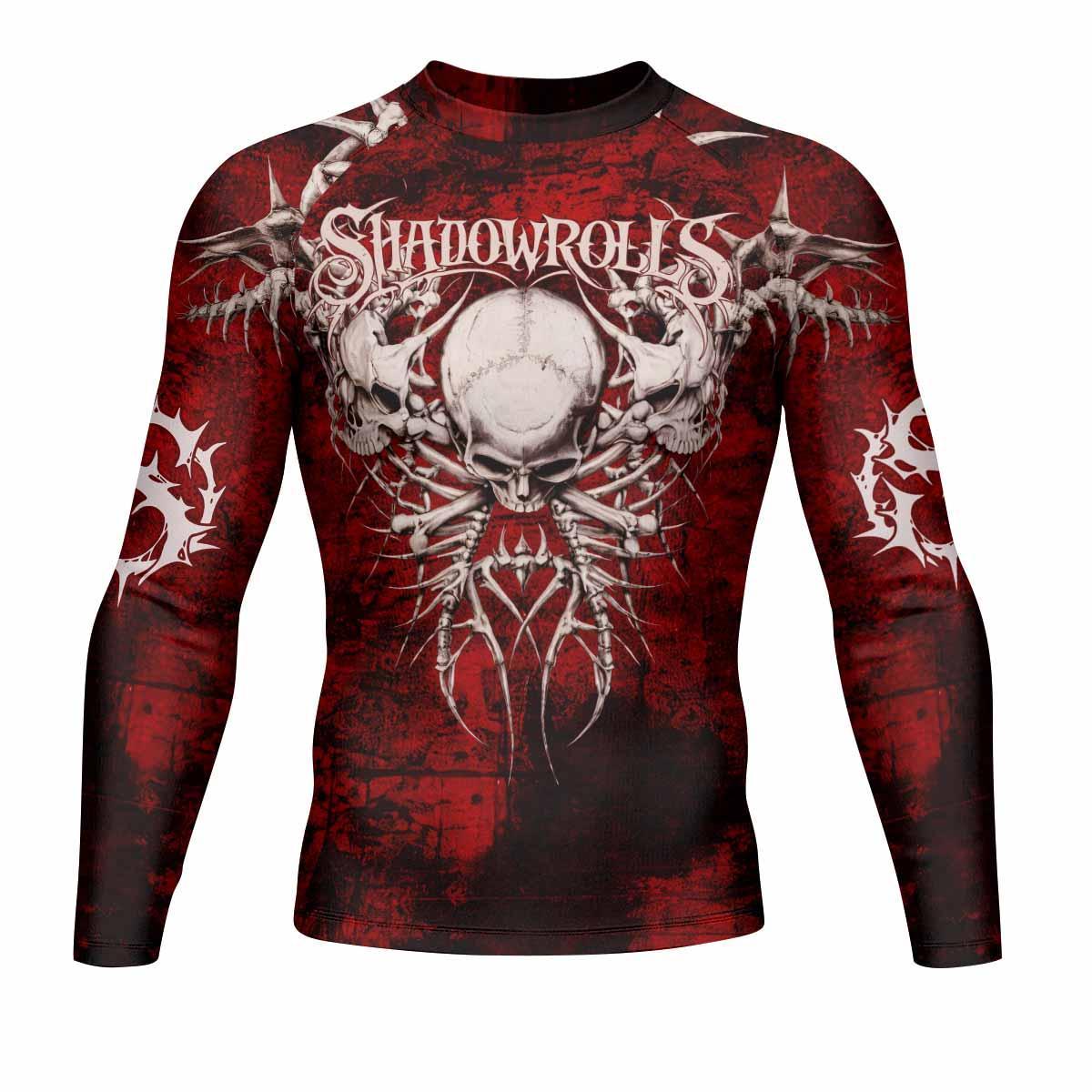 Blood Spine Skull Rash Guard