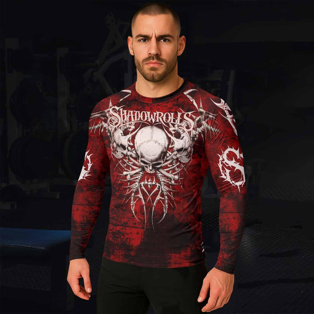 Blood Spine Skull Rash Guard
