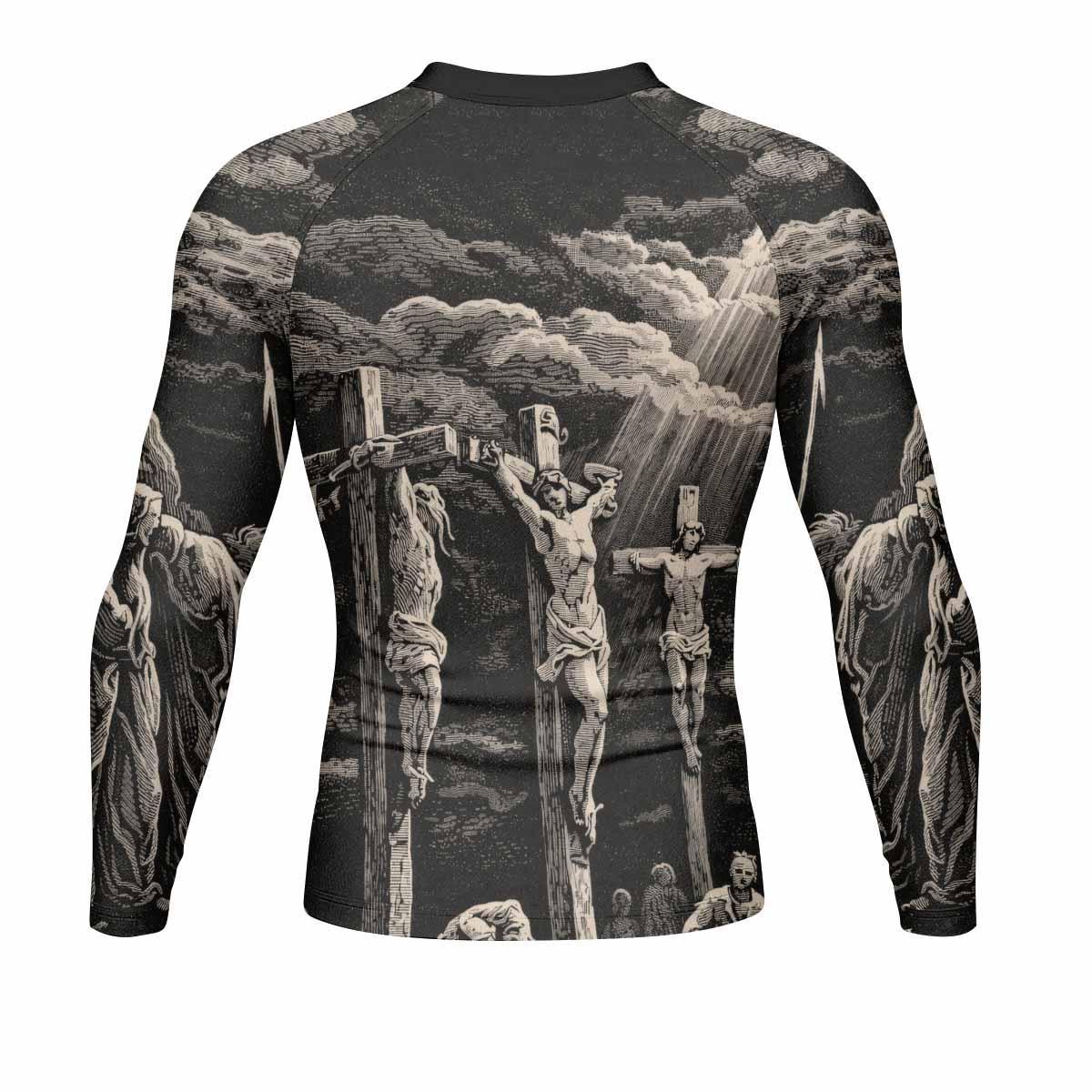 By His Stripes We Are Healed Rash Guard