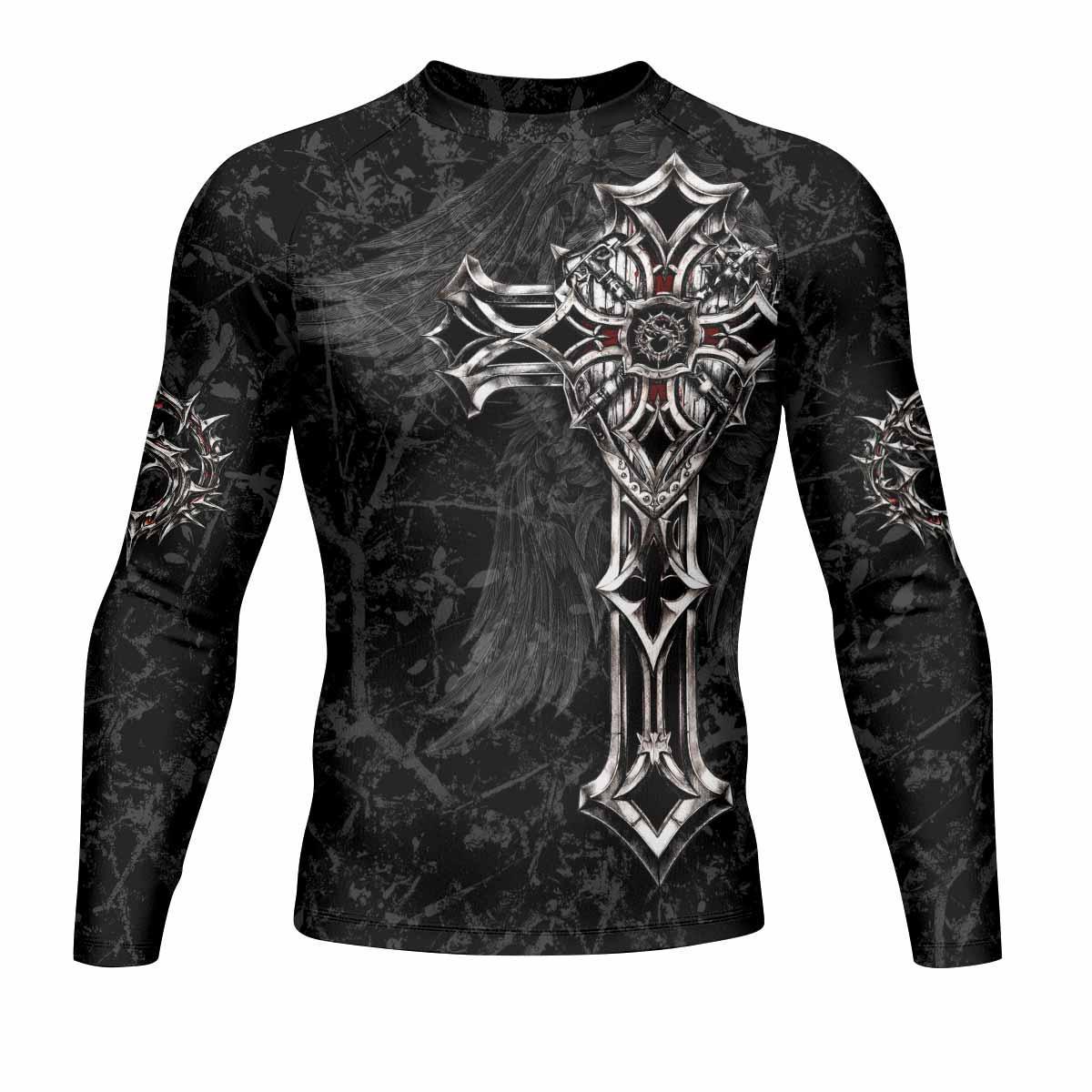 Crown of Thorns Cross Rash Guard