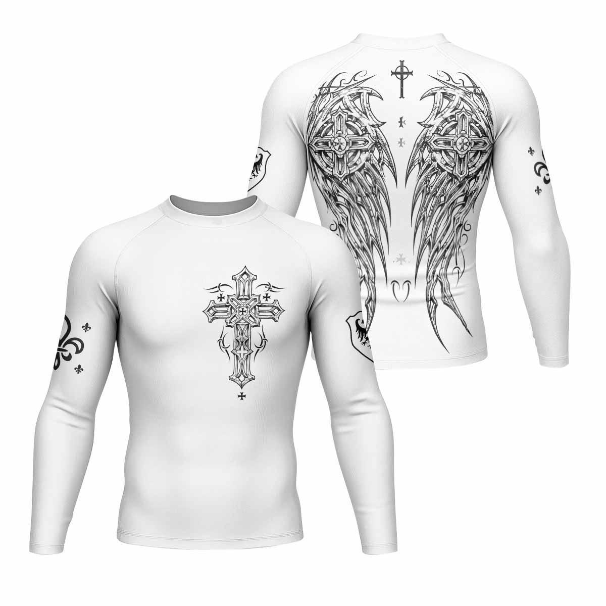 Angel Wings Cross Rash Guard