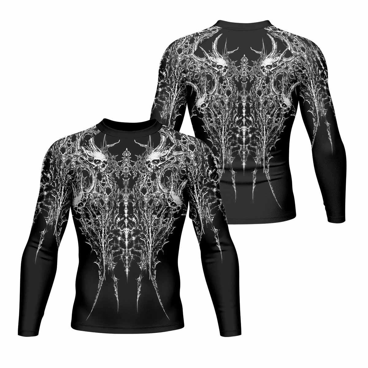 Mortalis Dark Spine Rash Guard