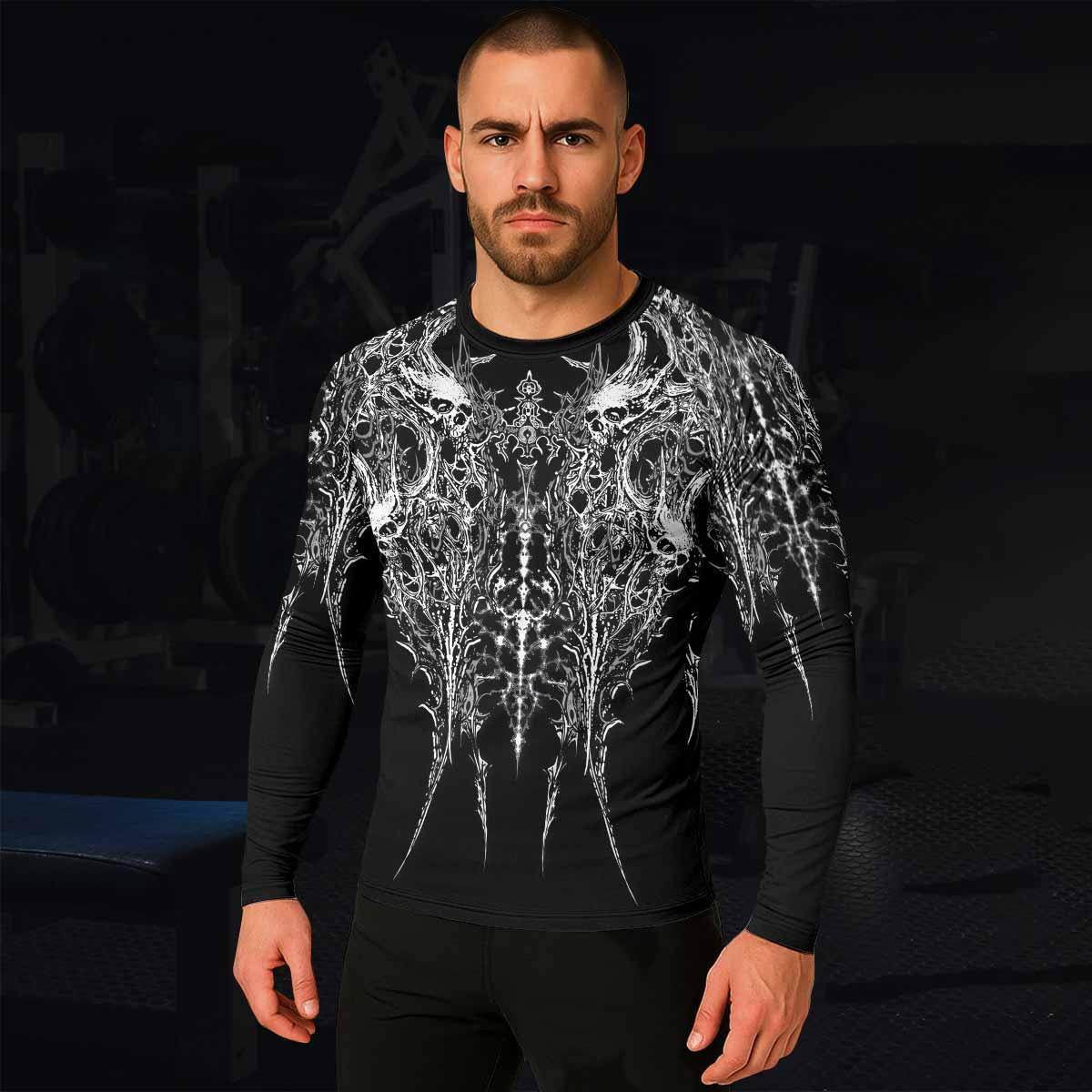 Mortalis Dark Spine Rash Guard