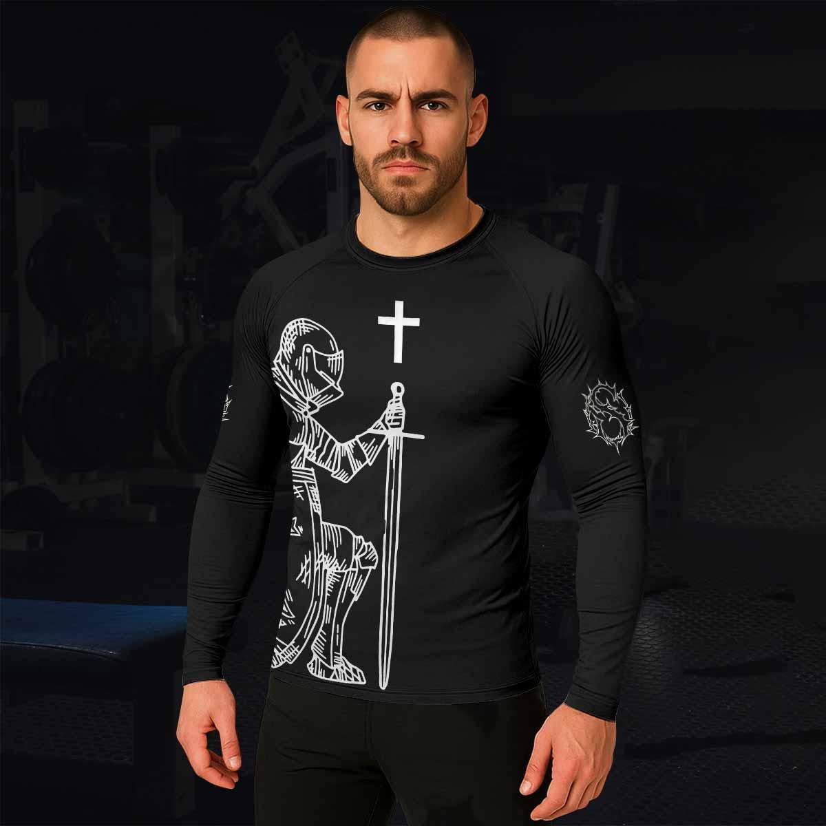 Give Me an Army Rosary Rash Guard