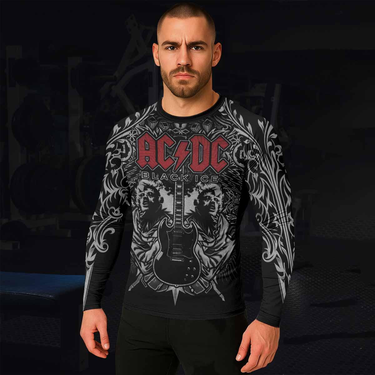 AC/DC Black Ice Rash Guard