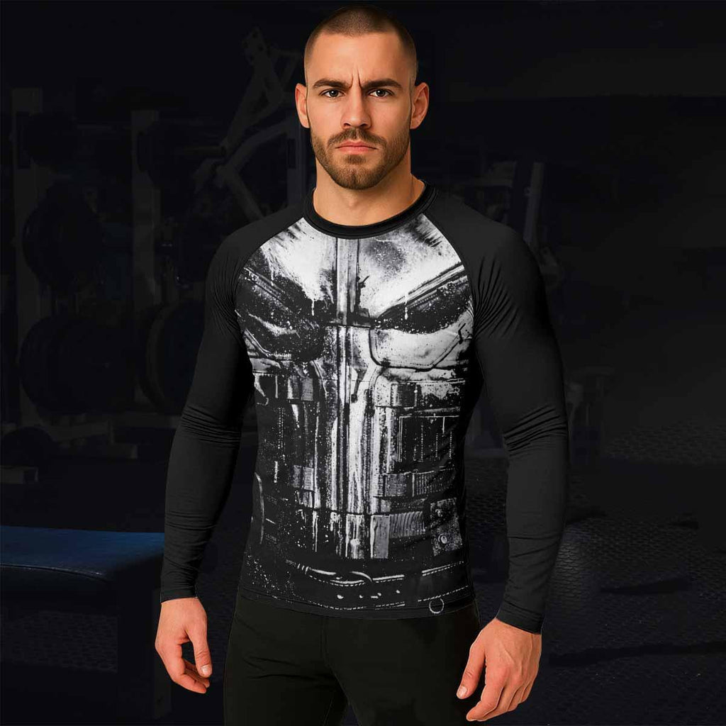 The Punisher War Mask Rash Guard