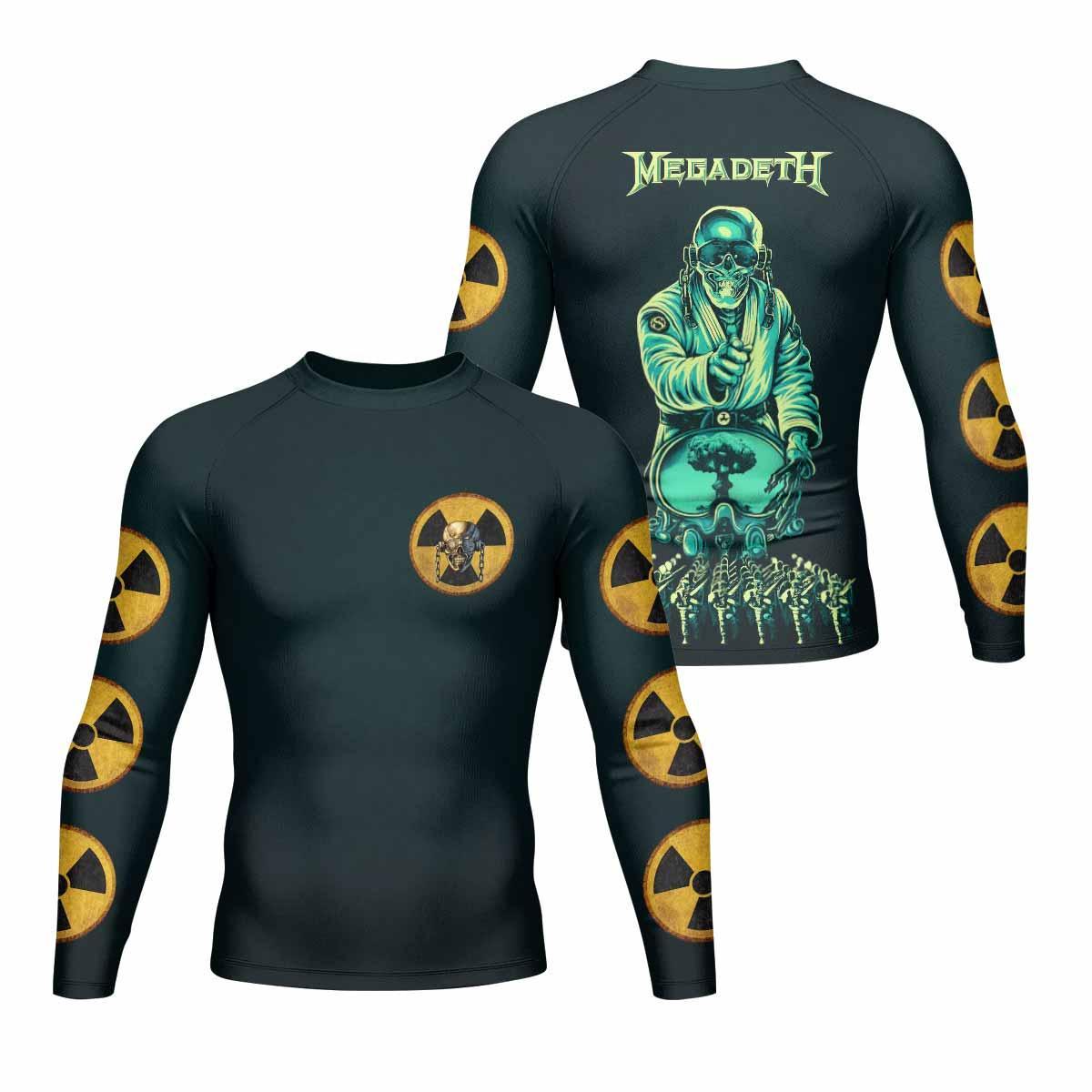 Megadeth Nuclear Skull Rash Guard