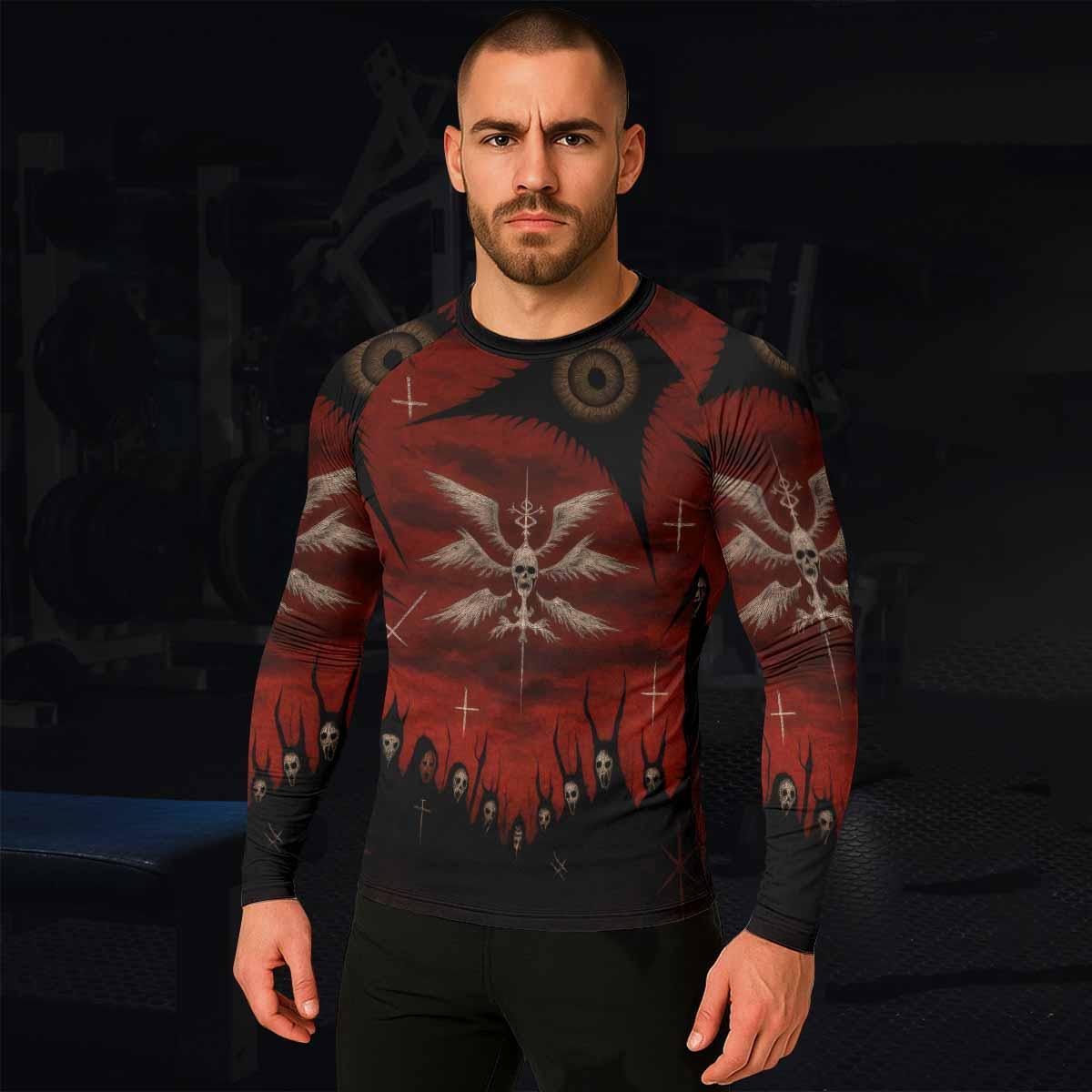Occult Fallen Seraph Ritual Rash Guard