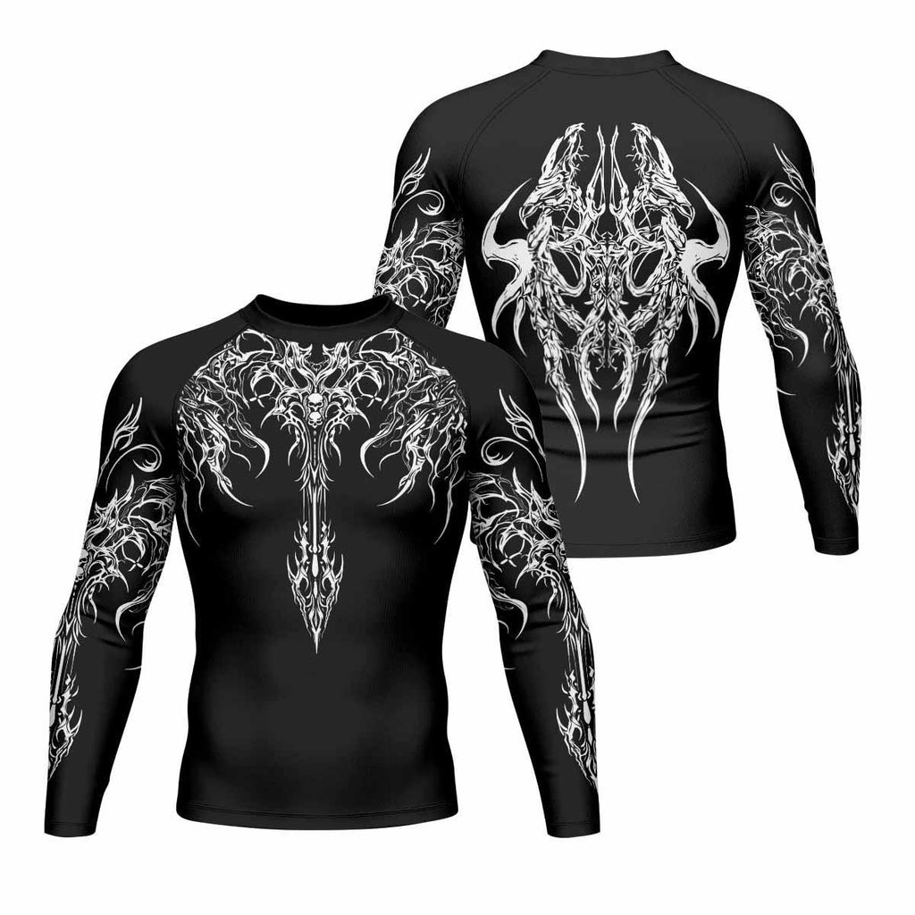 Gothic Bone Skull Rash Guard