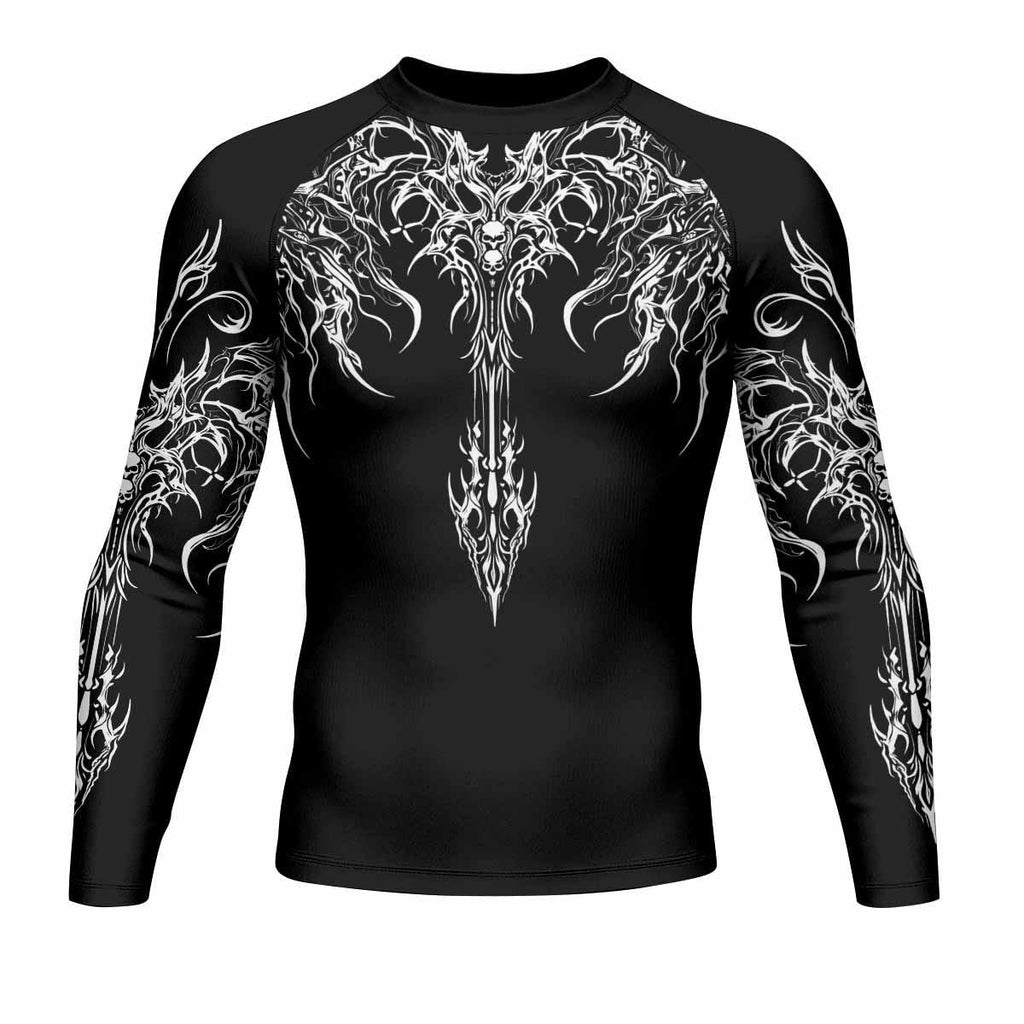 Gothic Bone Skull Rash Guard