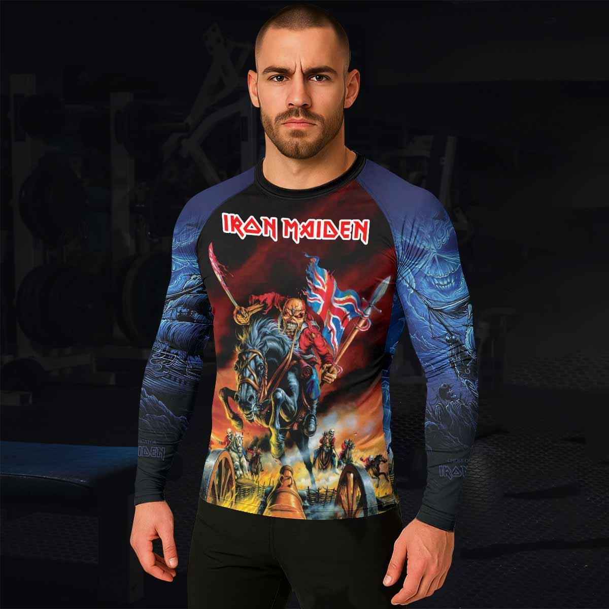 Iron Maiden England Flag Rash Guard