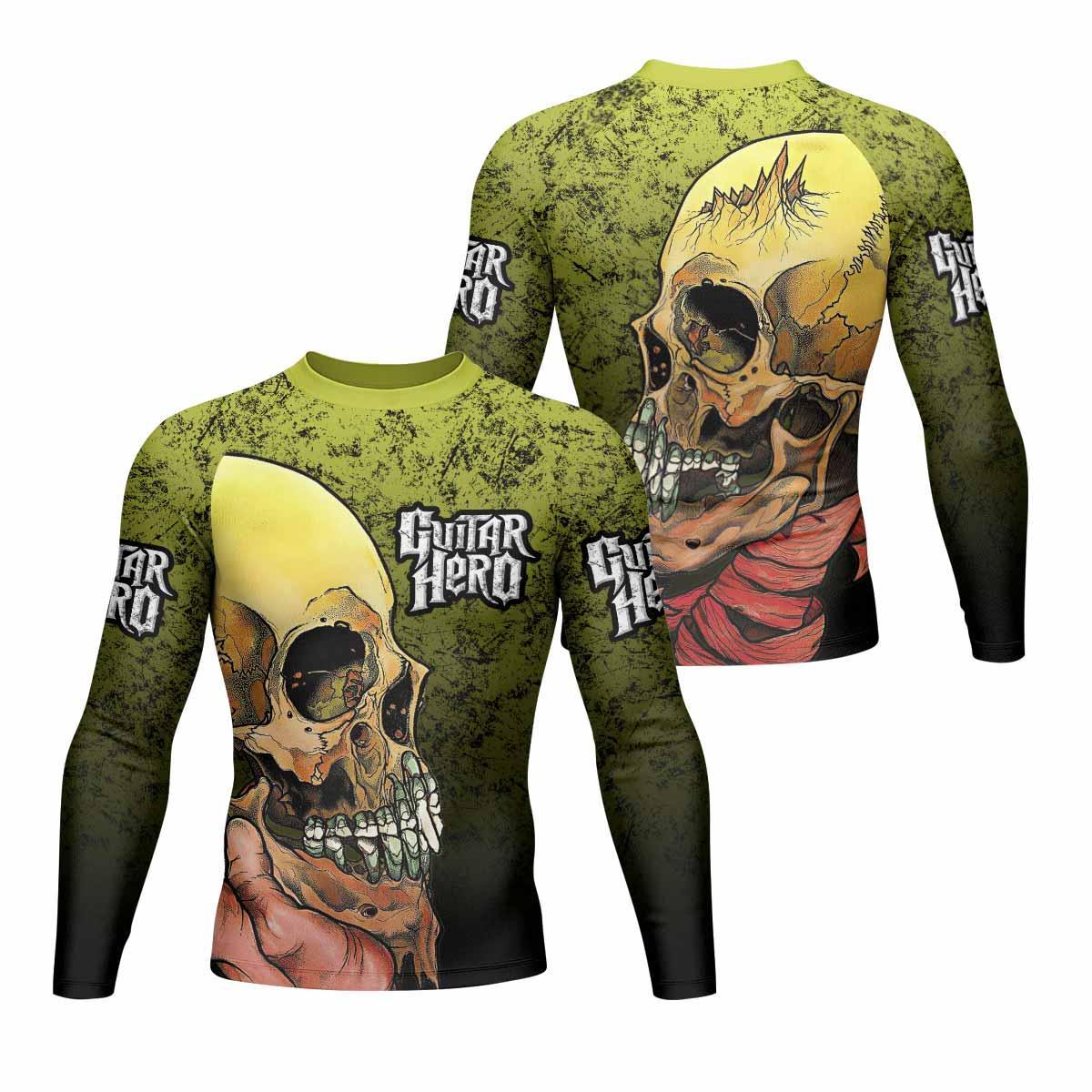 Guitar Hero Skull Rash Guard