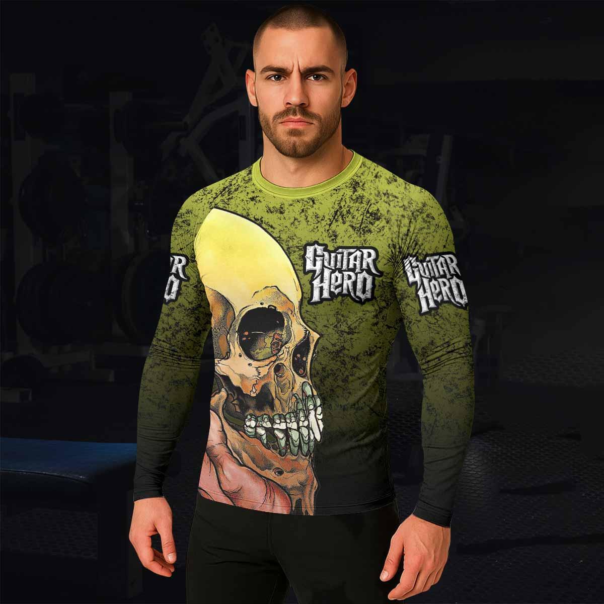 Guitar Hero Skull Rash Guard