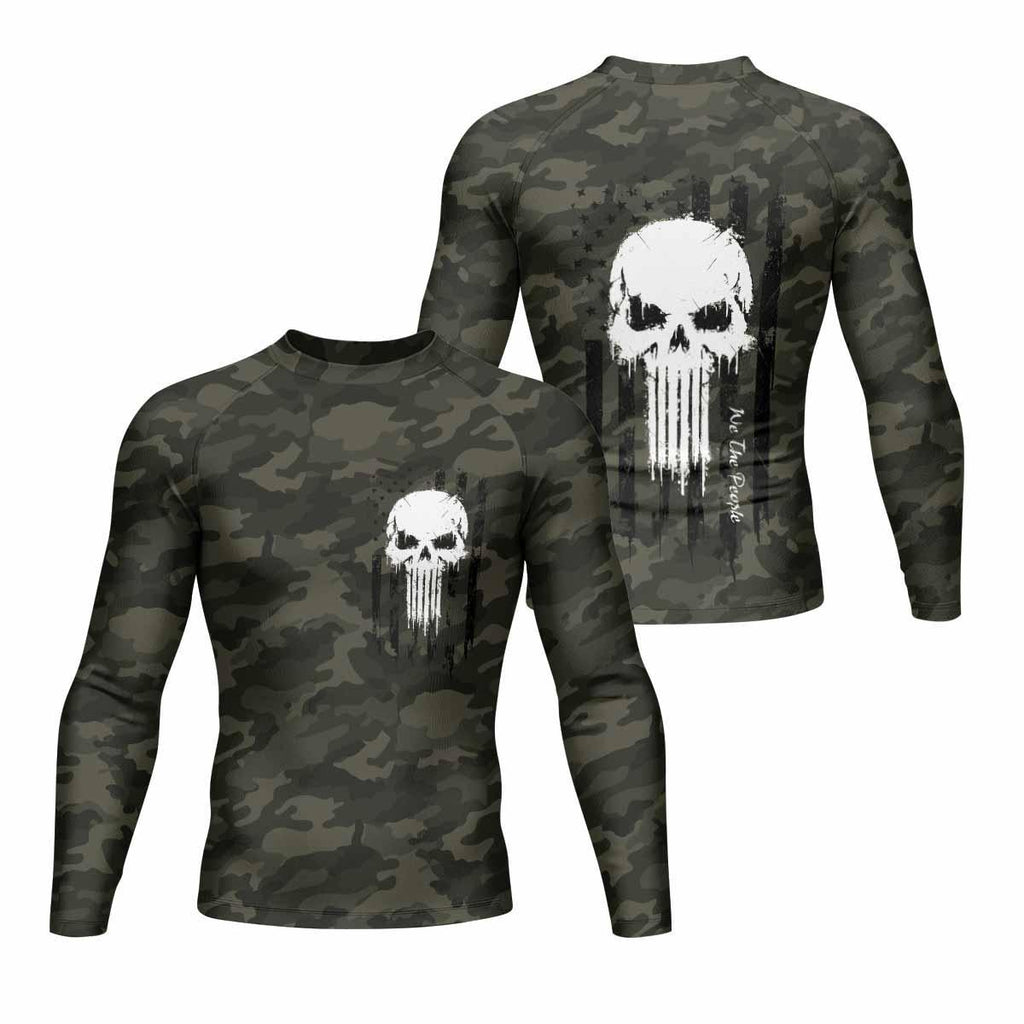 The Punisher Skull We The People Rash Guard