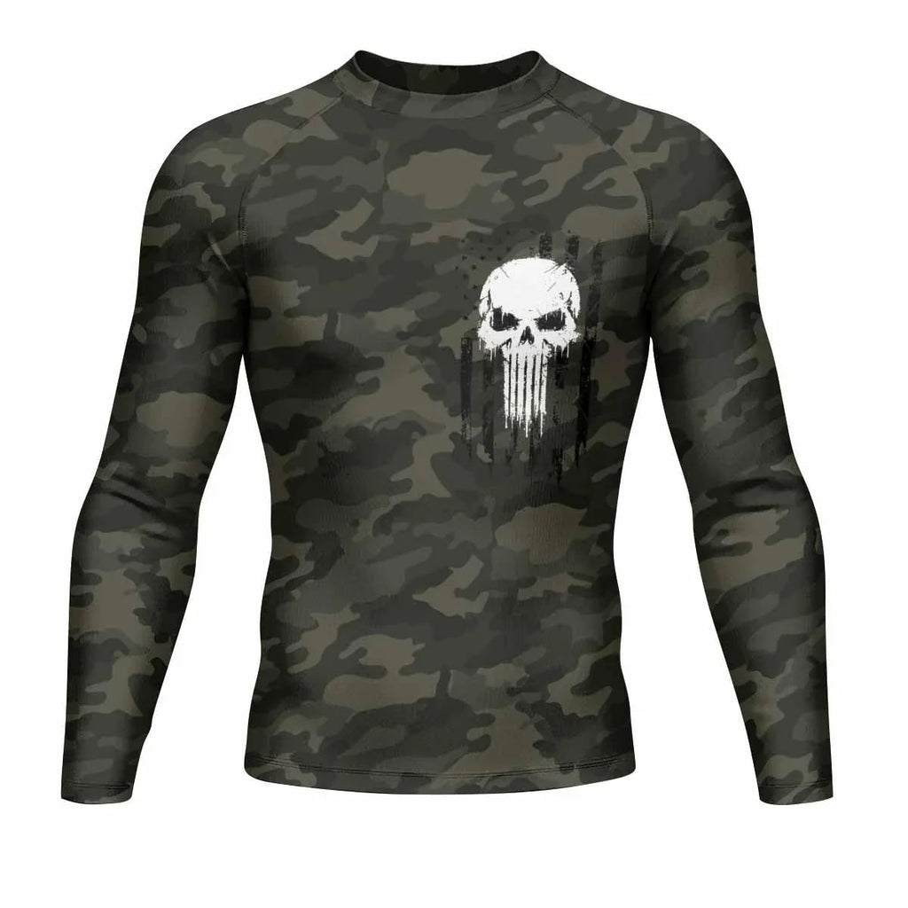 The Punisher Skull We The People Rash Guard