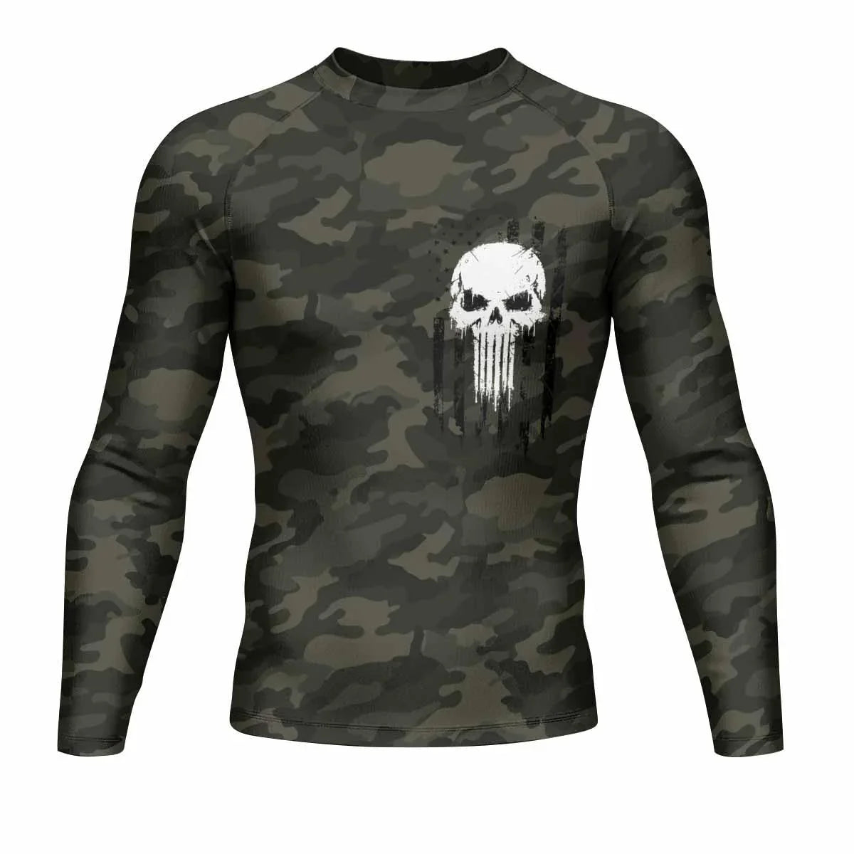 The Punisher Skull We The People Rash Guard