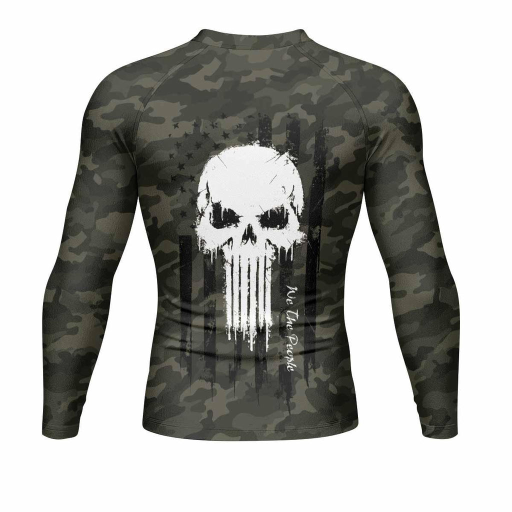 The Punisher Skull We The People Rash Guard