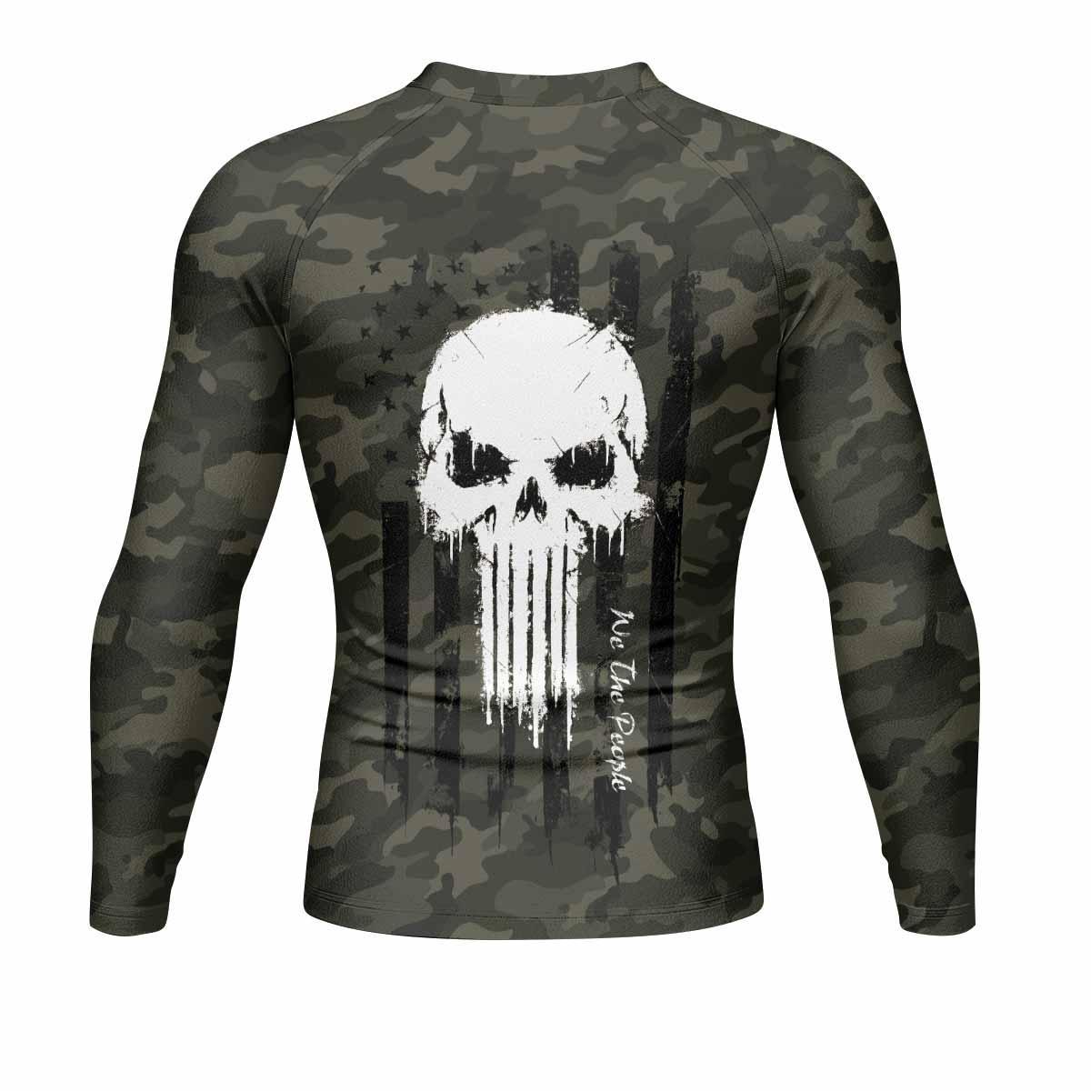 The Punisher Skull We The People Rash Guard