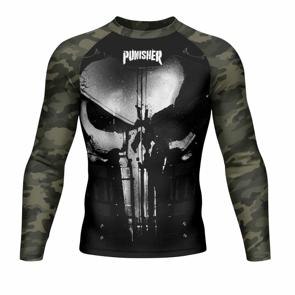 The Punisher Skull Camouflage Rash Guard