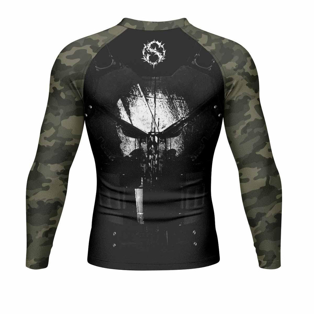 The Punisher Skull Camouflage Rash Guard