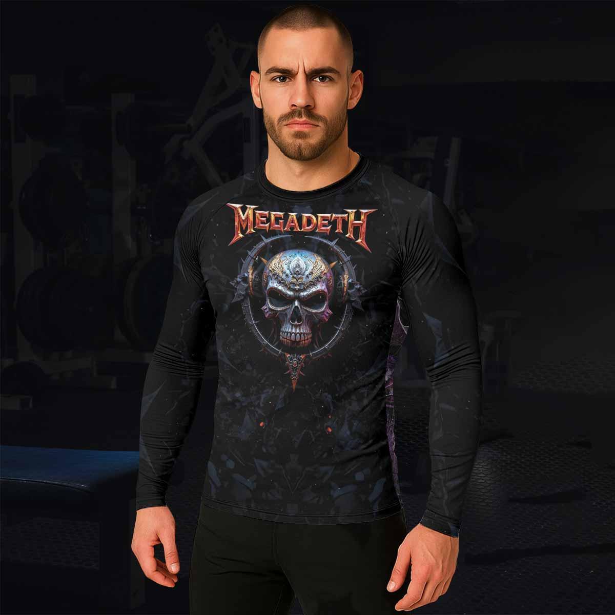 Megadeth Vic Rattlehead Rash Guard