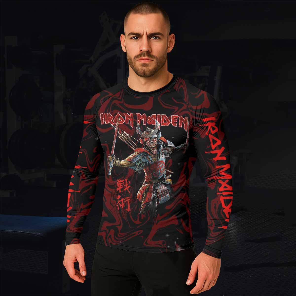 Iron Maiden Senjutsu Samurai Eddie Rash Guard