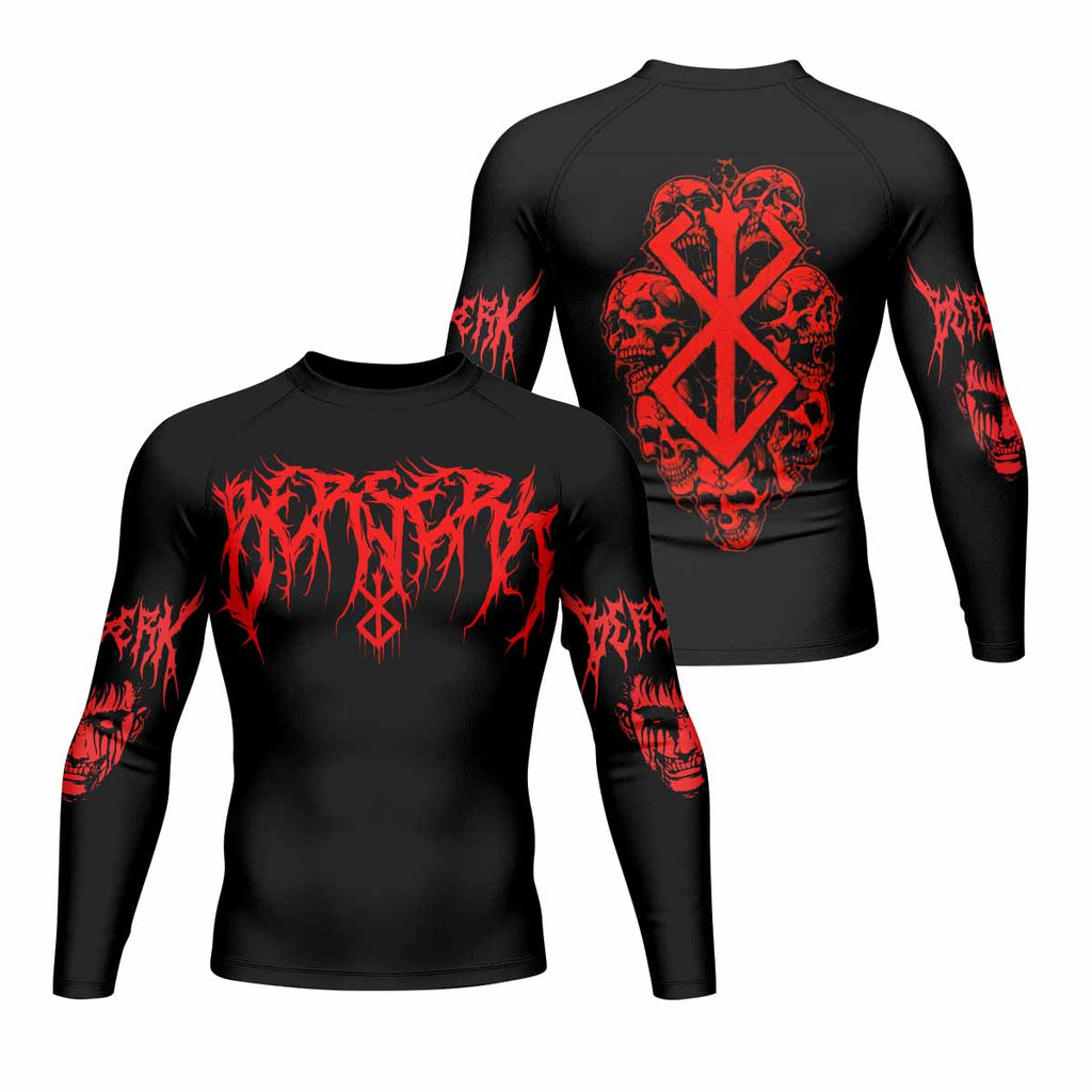 Berserk Metal Skull Knight Rash Guard