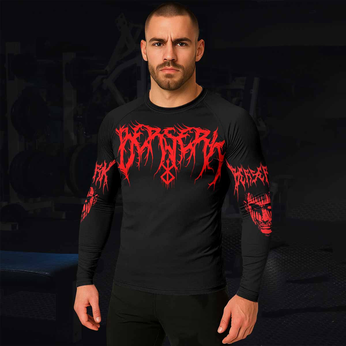 Berserk Metal Skull Knight Rash Guard