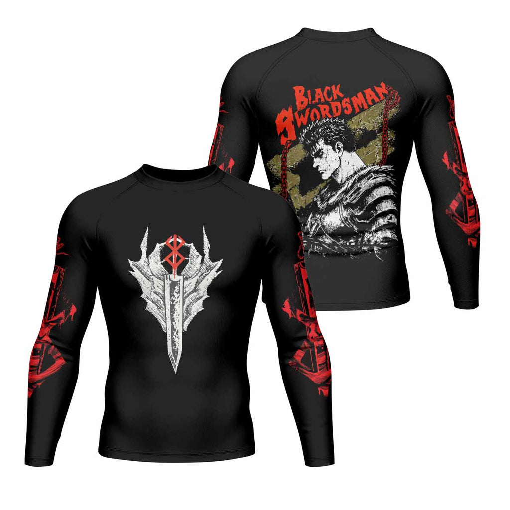 Berserk Black Swordsman Guts Rash Guard