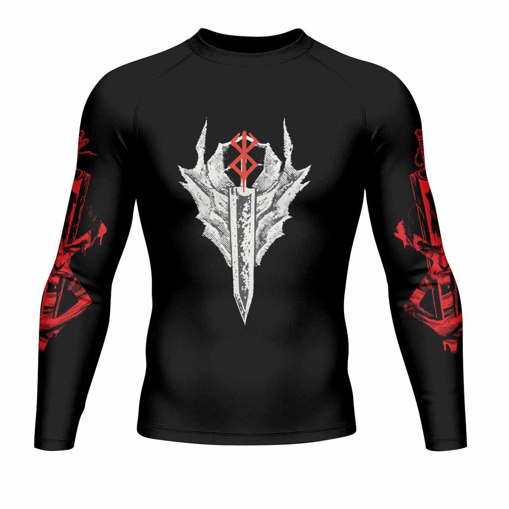 Berserk Black Swordsman Guts Rash Guard
