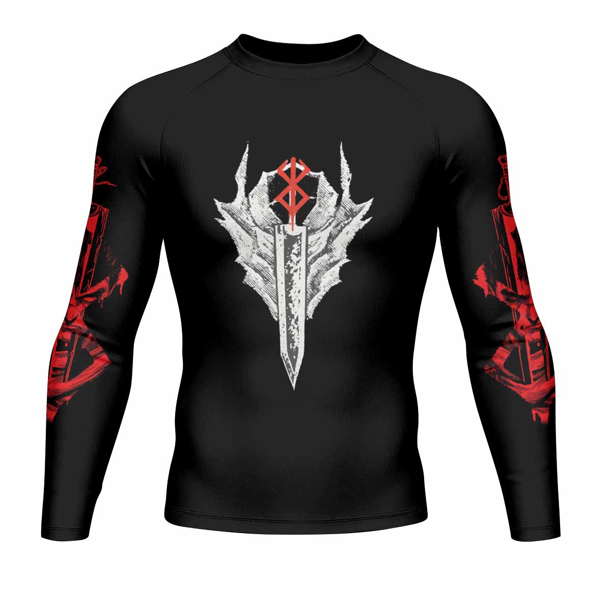 Berserk Black Swordsman Guts Rash Guard