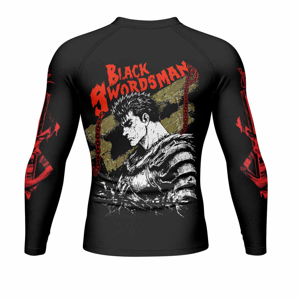 Berserk Black Swordsman Guts Rash Guard