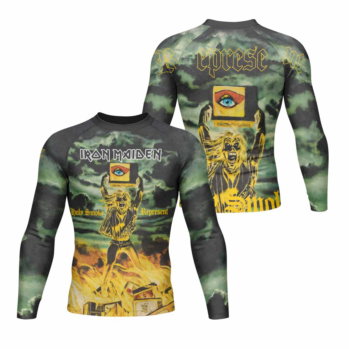 Iron Maiden Holy Smoke Rash Guard