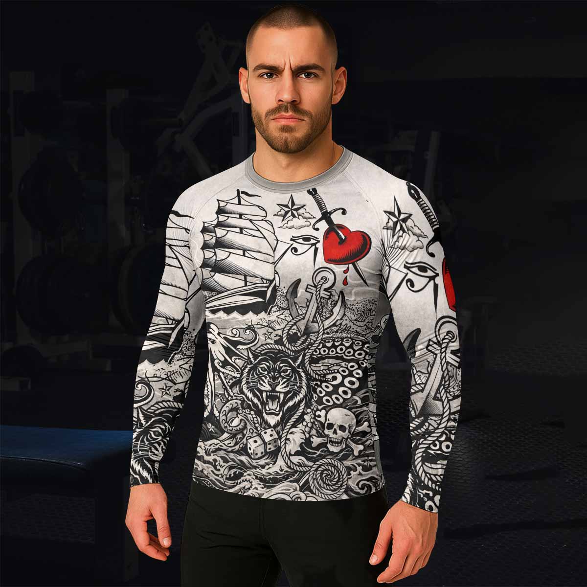 Savage Ocean Irezumi Rash Guard
