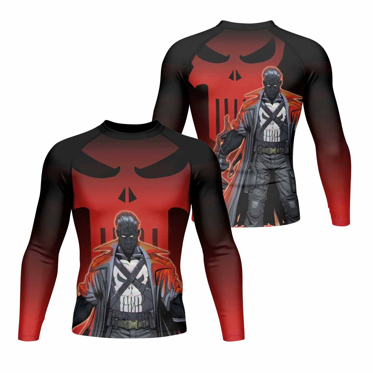 The Punisher Red Frank Castle Rash Guard